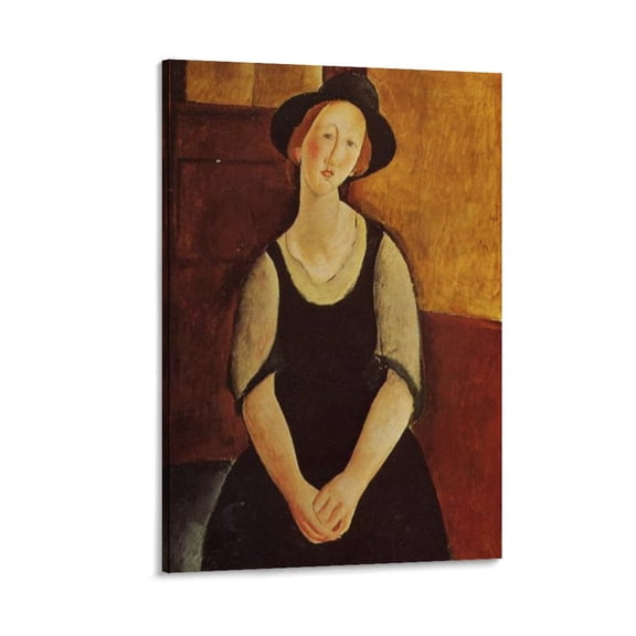 Amedeo Modigliani Print Painting Thora Klinckowstrom Artworks Canvas Poster Room Aesthetic Wall Art Prints Home Modern Decor Gifts 16x24inch(40x60cm)