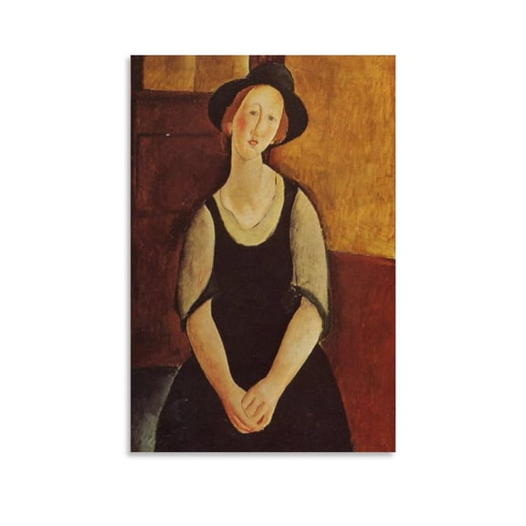 Amedeo Modigliani Print Painting Thora Klinckowstrom Picture Print Canvas Poster Wall Paint Art Posters Decor Modern Home Artworks Gift 08x12inch(20x30cm)