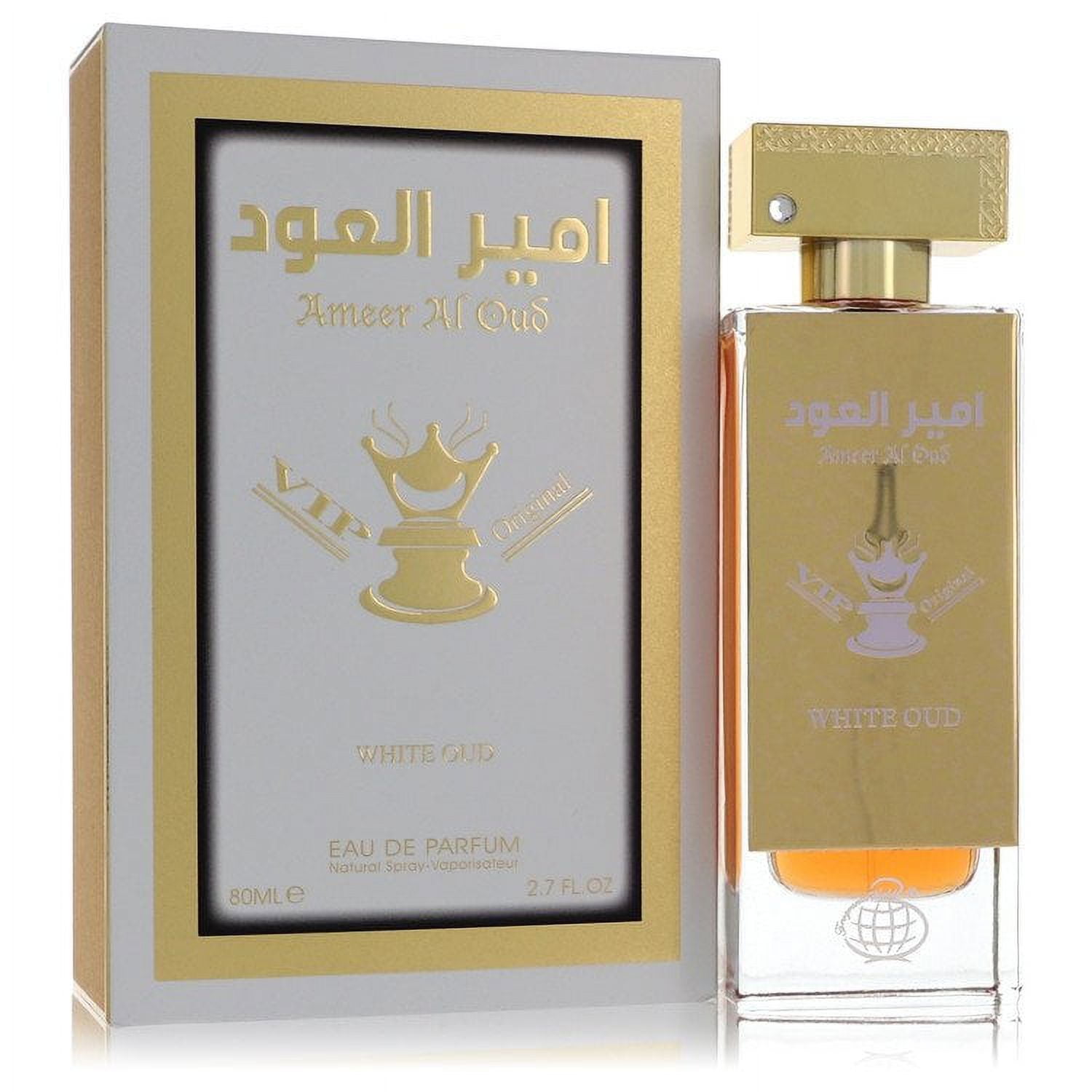 Ameer Al Oud Vip Original White Oud Eau De Parfum Spray (Unisex) By Fragrance World - 2.7 oz Ameer Al Oud Vip Original White Oud Eau De Parfum Spray (Unisex) By Fragrance World - 2.7 oz