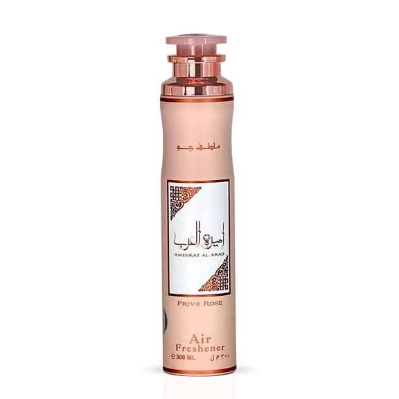 Lattafa Asdaaf Ameerat Al Arab Prive Rose  Fruity, Floral, Musky, Amber  Air Freshener Spray, 10.1 Ounce