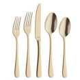 thumbnail image 1 of Amefa Austin 20-Piece 18/0 Stainless Steel Flatware Set - Gold, Gold, 1 of 7