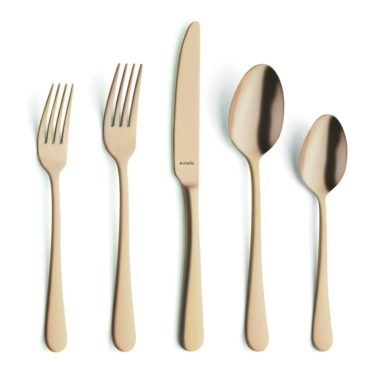Amefa Austin 20pc 18/0 Stainless Steel Gold Flatware Set