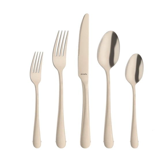 Amefa Austin 20pc Flatware Set, 18/0 Stainless Steel Champagne