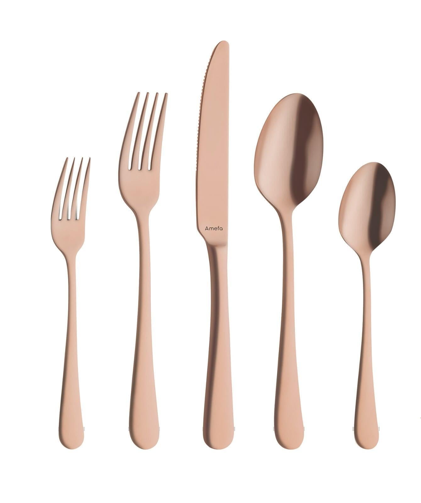 Amefa Austin 20pc Flatware Set, 18/0 Stainless Steel Copper