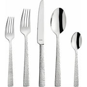 Amefa Felicity 20-Piece Hammered Stainless Steel Flatware Sets Service for 4