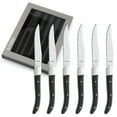 thumbnail image 1 of Amefa Royal Steak Knives, Set of 6, Black Handle, Silver, 1 of 7