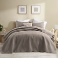 thumbnail image 1 of Ameha 3 Piece Quilt Set Chevron Bedspread Reversible Ultrasoft Microfiber Adult Bedding Beige Color Queen, 1 of 9