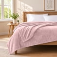 thumbnail image 1 of Ameha Fleece Blanket – Soft Plush Lightweight Cozy Blanket, All Season Warm Microfiber, Machine Washable, Twin Pink, 1 of 7