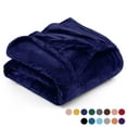thumbnail image 1 of Ameha Microplush Fleece Bed Blanket 310 GSM Microfiber Lightweight Warm Fluffy & Soft Navy Full/Queen, 1 of 8