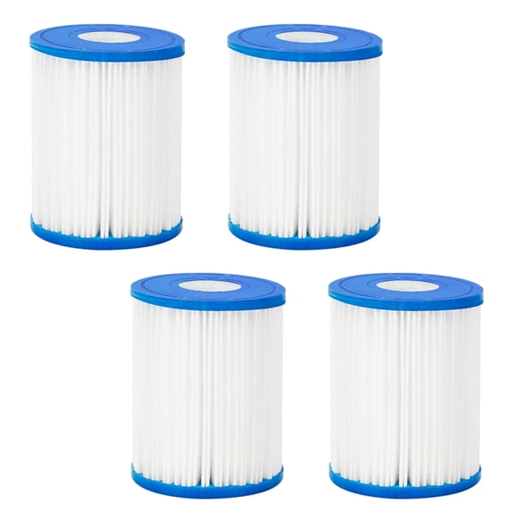 Ameitech 4 Pcs Easy Set Pool Replacement Type VII or D Pool Filter Cartridge