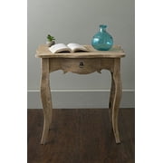 East At Mains Benton Brown Rubberwood Rectangle Accent Table