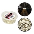 thumbnail image 1 of Amelia Beauty | 1/2in, White, Elastic Rubber Band Pony Tail Holders | Made in USA, Ideal for Ponytails, Braids, Twists, Dreadlocks, Styling Accessories for Women, Men and Girls | 500 Pack, 1 of 6