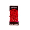 thumbnail image 1 of Amelia Beauty, Red Satin Scrunchies, 2.25in Diameter, Gentle on Hair, Strong Hold, No Snag, No Dents or Creases. 12 Pack, 1 of 9
