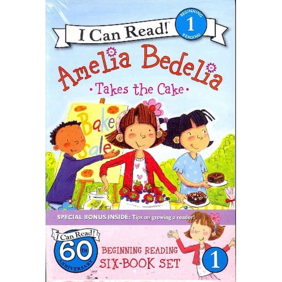 Pre-Owned Amelia Bedelia Beginning Reading Six-Book Set (I Can Read! Level 1)