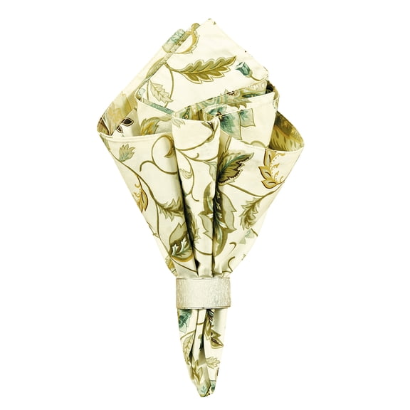 Amelia Blue Floral Vine Pattern Single Cloth Napkin