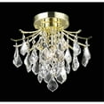 thumbnail image 1 of Amelia Collection Flush Mount D12in H12in Lt:3 Gold Finish, 1 of 4