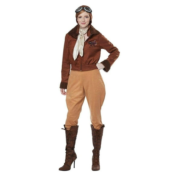 California Costumes Amelia Earhart/Aviator Women's Costume, Large Female
