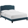 thumbnail image 1 of Modway Amelia Full Upholstered Polyester Fabric Bed in Azure Blue Finish, 1 of 6