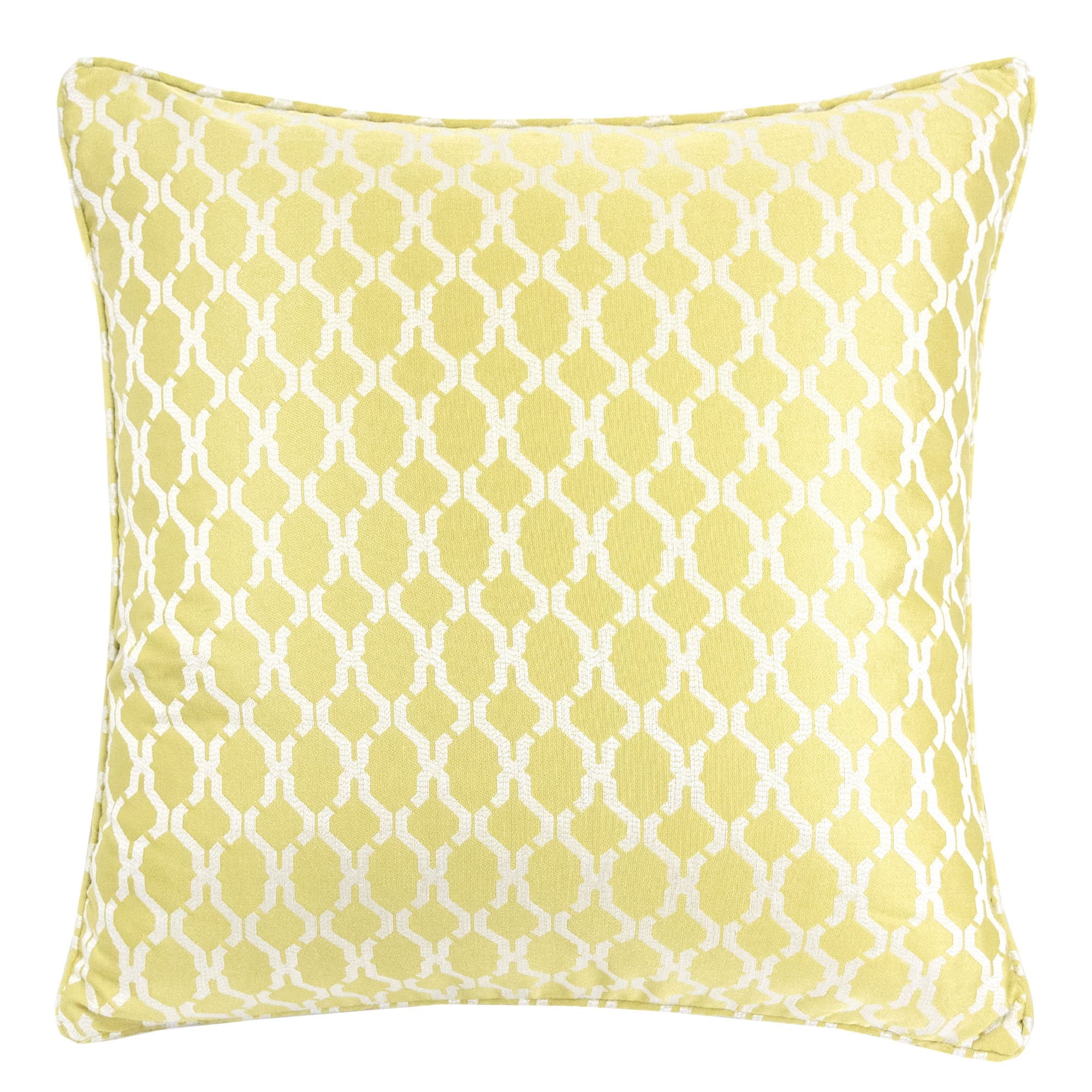 Amelia Green Geometric Polyester 20 in. x 20 in Throw Pillow