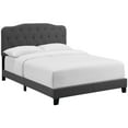 thumbnail image 1 of Amelia King Upholstered Fabric Bed Gray, 1 of 6