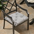 thumbnail image 1 of Amelia Lagoon Outdoor Fabric Classic Tufted Chair Cushion, Charcoal, 1 of 4