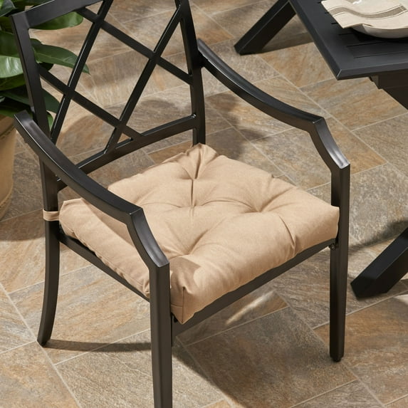 Amelia Lagoon Outdoor Fabric Classic Tufted Chair Cushion, Tuscany