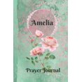 thumbnail image 1 of Amelia Personalized Name Praise and Worship Prayer Journal : Religious Devotional Sermon Journal in Green and Pink Damask Lace with Roses on Glossy Cover, 1 of 1
