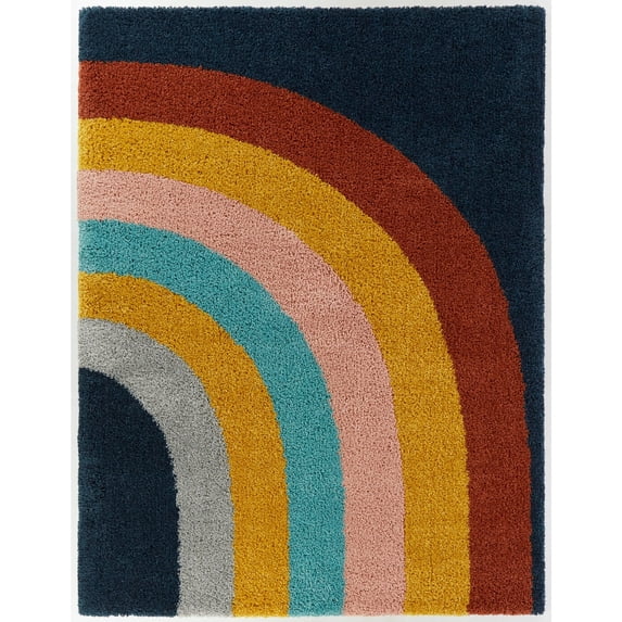 Amelia Rainbow Shag Area Rug