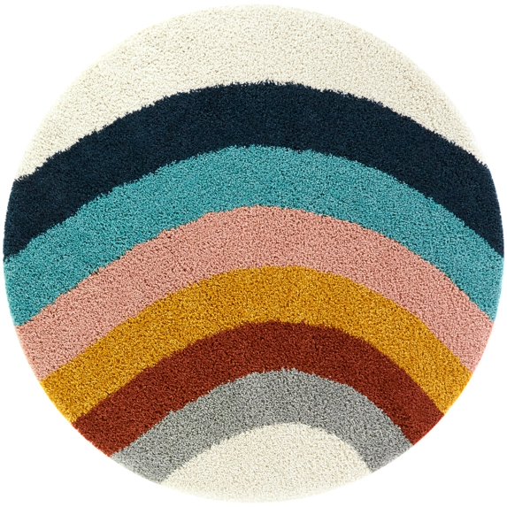 Amelia Rainbow Shag Area Rug