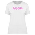 thumbnail image 1 of Amelie Cute Pink Heart Name Tee Women's -Image by Shutterstock, 1 of 2