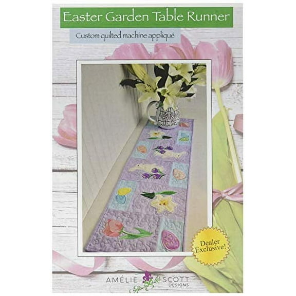 Amelie Scott Designs Easter Garden Table Runner Pattern