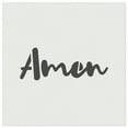 thumbnail image 1 of Amen Cursive Fun Text Prayer Praying DIY Cookie Wall Craft Stencil - 3.5 Inch, 1 of 5