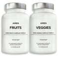 thumbnail image 1 of Amen Fruits + Veggies Vitamins Bundle, Raw Whole Fruits & Greens Vegetables Multivitamin,180 ct, 1 of 15