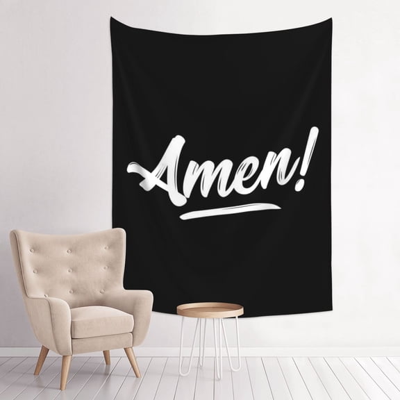 Amen God Christ Anime Tapestry Indian Wall Hanging Tapestries Room Decor For Bedroom Living Room Dorm 30 x 40 inch