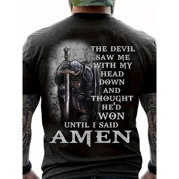 Amen Knight Religious Faith Armor Of God Versatile Look For Everyday ...
