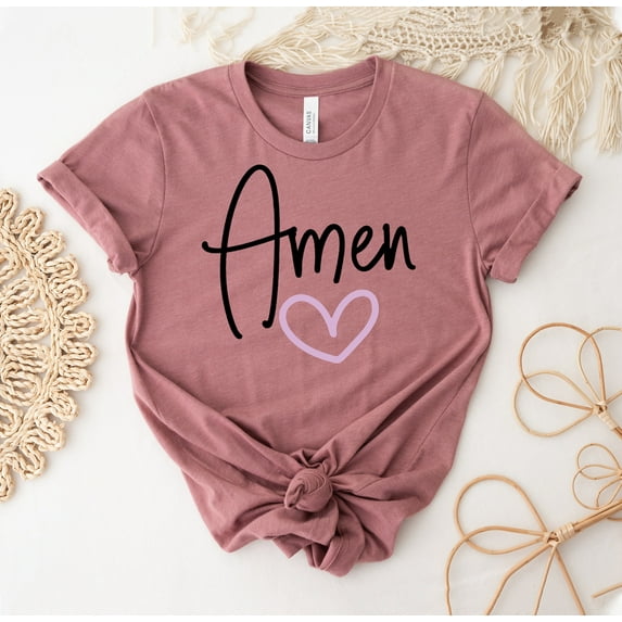 Amen T-shirt Trending Shirt Prayer Tee God Top Inspirational Shirts Faith Gift Grace Teacher Life Appreciation Cute Summer Religious Gives Me Powers
