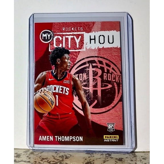 Amen Thompson 2023-24 Panini NBA #25 MyCity Basketball Card Rockets 1/543