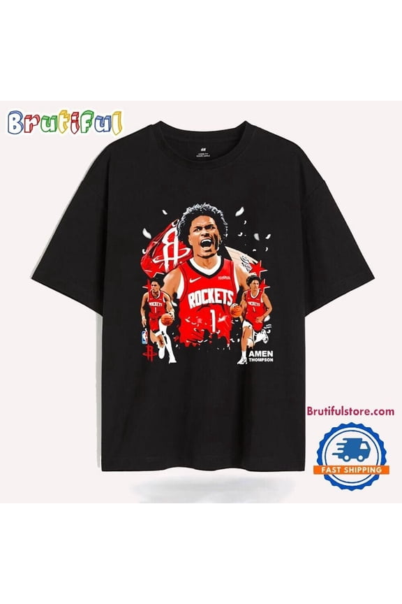 Amen Thompson Hou%ston Rockets Graphic T Shirt