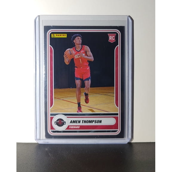 Amen Thompson Rookie 2023-24 Panini NBA Sticker Foil Card #99 Houston Rockets