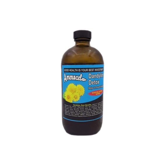 Amenazel Dandelion Detox 16oz Bottle - All Natural