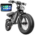 thumbnail image 1 of Amener Smart Electric Bike for Adults, with CarPlay & Android Auto Display, Integrated Front/Rear Ride Camera, 20" Fat Tire E-Bike, Peak 1500W Motor, 48V 15Ah Battery, UL2849, 1 of 9