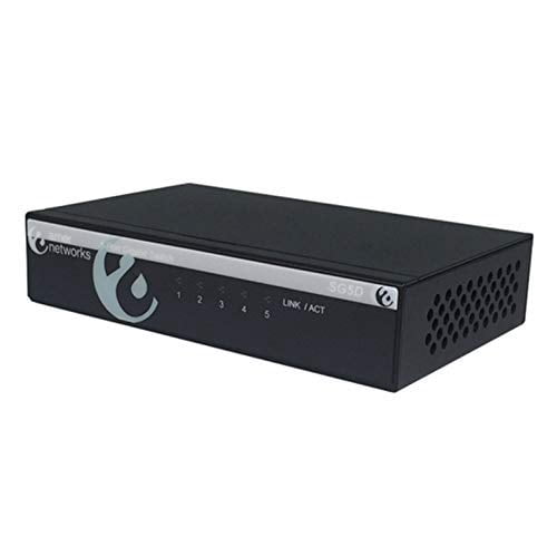 Amer 5 Port 10/100/1000 Mbps Gigabit Ethernet Desktop Metal Switch