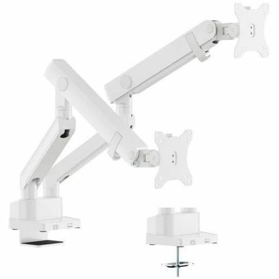Amer Mounts Hydra HYDRA2B-W Mounting Arm for Flat Panel Display, Curved Screen Display, Monitor - White