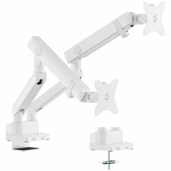 Amer Mounts Hydra HYDRA2B-W Mounting Arm for Flat Panel Display, Curved Screen Display, Monitor - White