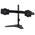thumbnail image 1 of Amer Networks Dual Monitor Stand for 32″ Displays, Black, 1 of 5