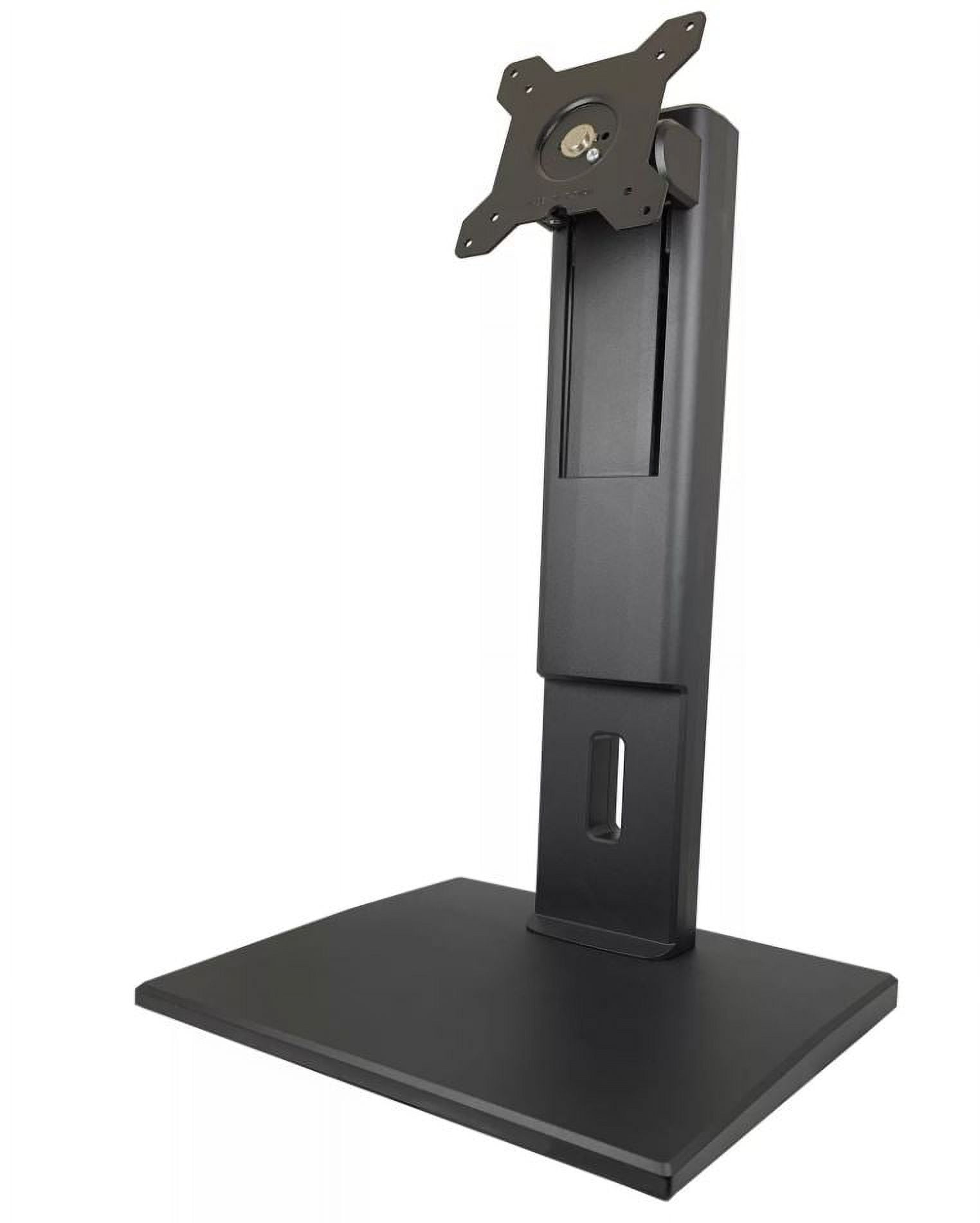 Black Adjustable Freestanding Monitor Stand with VESA Mount