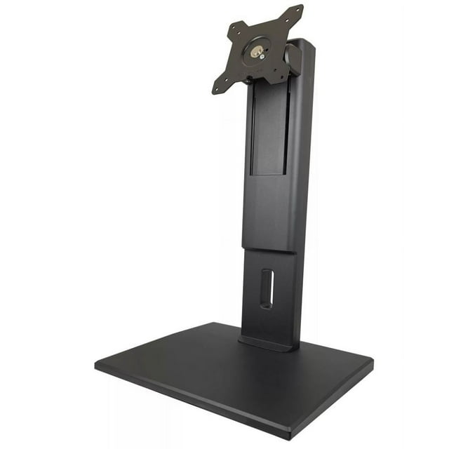 Amer Networks Single Flat Panel Monitor Stand With VESA Mounting Support, Black