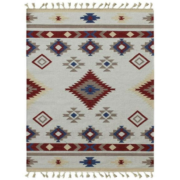 Artifacts Classic Natural Wool Flat-Weave Area Rug
