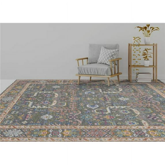 Amer Rug BRS191014 Bristol Gray Hand-Knotted Area Rug - 10 x 14 ft.