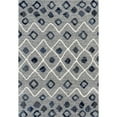 thumbnail image 1 of Amer Rug CAR142691 2 ft. 6 in. x 9 ft. 1 in. Caribe 14 Power-Loomed Runner Rug - Steel Blue, 1 of 9